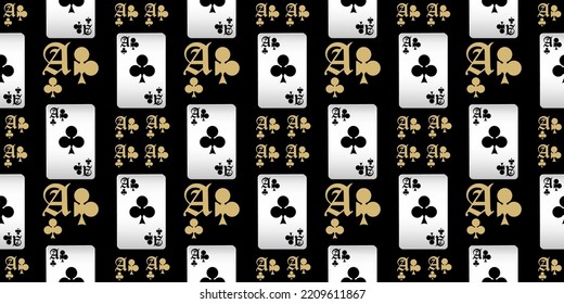 Seamless patterns. Vector suits for playing cards. Fashionable design for fabric, wallpaper, textile and decor, and back cover design for playing cards.
