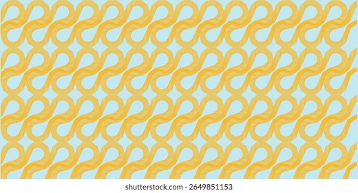 Seamless Patterns with Vibrant Yellow Abstract Organic Lines and Curved Artistic Shapes – Modern Vector Background Textures for Branding, Textile, and Digital Projects