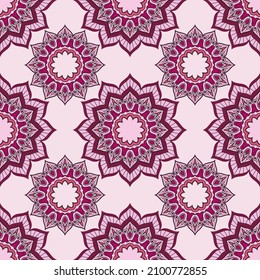 Seamless patterns. Vintage decorative elements. Oriental pattern, vector illustration.