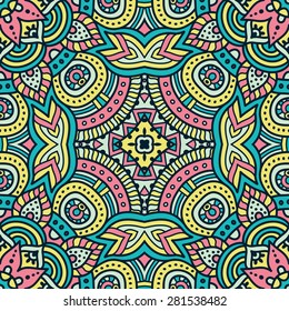 Seamless patterns. Vintage decorative elements. Hand drawn background. Islam, Arabic, Indian, ottoman motifs.