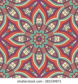 Seamless patterns. Vintage decorative elements. Hand drawn background. Islam, Arabic, Indian, ottoman motifs.