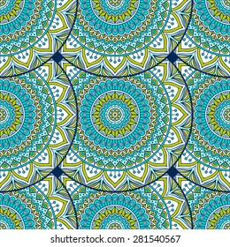 Seamless patterns. Vintage decorative elements. Hand drawn background. Islam, Arabic, Indian, ottoman motifs.