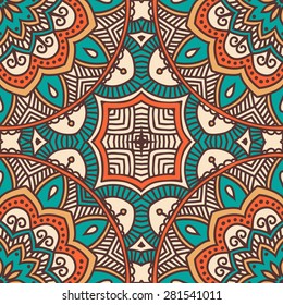 seamless patterns. Vintage decorative elements. Hand drawn background. Islam, Arabic, Indian, ottoman motifs.