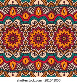 seamless patterns. Vintage decorative elements. Hand drawn background. Islam, Arabic, Indian, ottoman motifs.