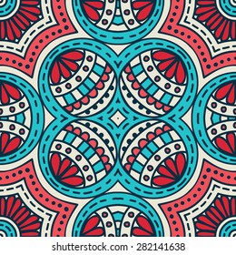 Seamless patterns. Vintage decorative elements. Hand drawn background. Islam, Arabic, Indian, ottoman motifs.