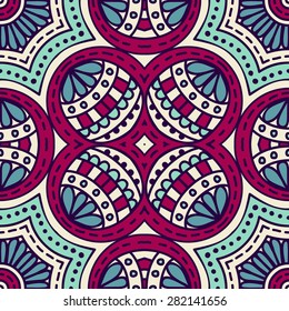 Seamless patterns. Vintage decorative elements. Hand drawn background. Islam, Arabic, Indian, ottoman motifs.