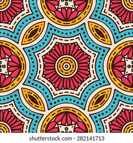 Seamless patterns. Vintage decorative elements. Hand drawn background. Islam, Arabic, Indian, ottoman motifs.