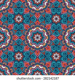 Seamless patterns. Vintage decorative elements. Hand drawn background. Islam, Arabic, Indian, ottoman motifs.