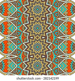 Seamless patterns. Vintage decorative elements. Hand drawn background. Islam, Arabic, Indian, ottoman motifs.