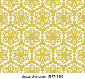 Seamless patterns. Vintage decorative ethnic floral ornament. vector illustration. oriental design for print, wallpaper, decor, fabric, textile