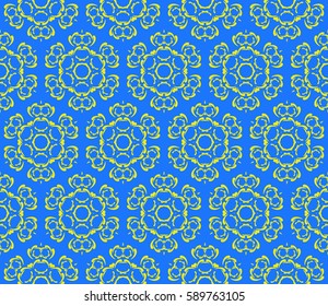 Seamless patterns. Vintage decorative ethnic floral ornament. vector illustration. oriental design for print, wallpaper, decor, fabric, textile