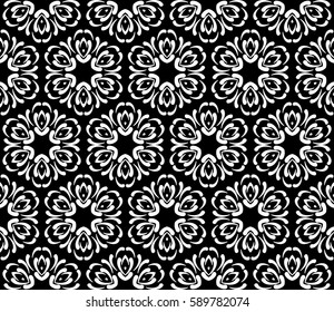Seamless patterns. Vintage decorative ethnic floral ornament. vector illustration. oriental design for print, wallpaper, decor, fabric, textile