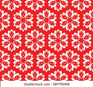 Seamless patterns. Vintage decorative ethnic floral ornament. vector illustration. oriental design for print, wallpaper, decor, fabric, textile