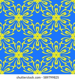 Seamless patterns . Vintage decorative ethnic floral ornament. vector illustration. oriental design for print, wallpaper, decor, fabric, textile