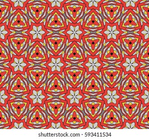 Seamless patterns . Vintage decorative ethnic floral ornament. vector illustration. oriental design for print, wallpaper, decor, fabric, textile