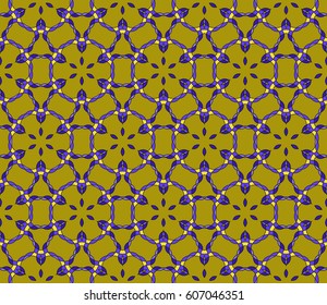 Seamless patterns. Vintage decorative ethnic floral ornament. vector illustration. oriental design for print, wallpaper, decor, fabric, textile