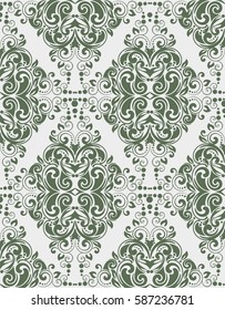Seamless patterns with vintage decorative ornament. Vector.