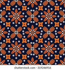 Seamless pattern.Seamless background beautiful batik.