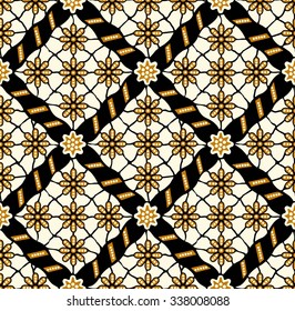 Seamless pattern.Seamless background beautiful batik.