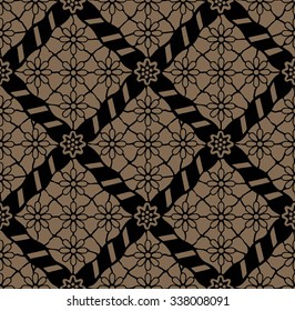 Seamless pattern.Seamless background beautiful batik.