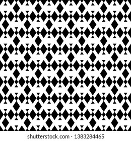 Seamless pattern.Simple figures backdrop. Rhombuses, triangles ornament. Polygons wallpaper. Ethnic motif. Geometric background. Digital paper, textile print, web design, abstract. Vector