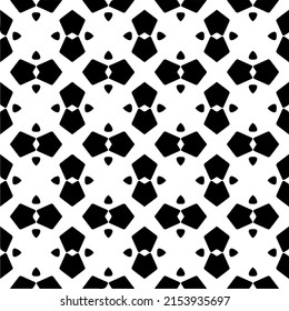 seamless pattern.Simple stylish abstract geometric background. Monochrome image. Black and white color. Design for decor, prints, textile.Design element for prints. 