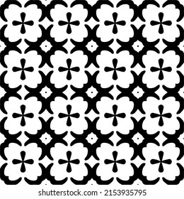 seamless pattern.Simple stylish abstract geometric background. Monochrome image. Black and white color. Design for decor, prints, textile.Design element for prints. 