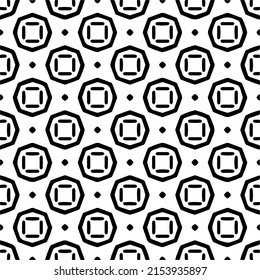 seamless pattern.Simple stylish abstract geometric background. Monochrome image. Black and white color. Design for decor, prints, textile.Design element for prints. 