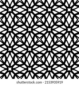 seamless pattern.Simple stylish abstract geometric background. Monochrome image. Black and white color. Design for decor, prints, textile.Design element for prints. 