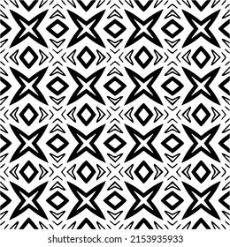 seamless pattern.Simple stylish abstract geometric background. Monochrome image. Black and white color. Design for decor, prints, textile.Design element for prints. 