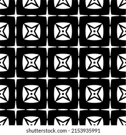 seamless pattern.Simple stylish abstract geometric background. Monochrome image. Black and white color. Design for decor, prints, textile.Design element for prints. 