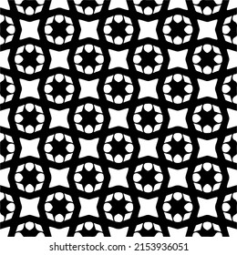 seamless pattern.Simple stylish abstract geometric background. Monochrome image. Black and white color. Design for decor, prints, textile or wrapping.Design element for prints. 