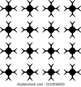 seamless pattern.Simple stylish abstract geometric background. Monochrome image. Black and white color. Design for decor, prints, textile.Design element for prints. 
