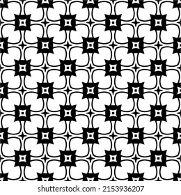 seamless pattern.Simple stylish abstract geometric background. Monochrome image. Black and white color. Design for decor, prints, textile or wrapping.Design element for prints. 