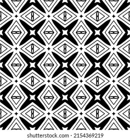 seamless pattern.Simple stylish abstract geometric background. Monochrome image. Black and white color. Design for decor, prints, textile or wrapping.Design element for prints. 