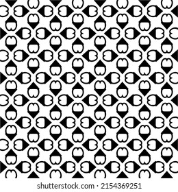 seamless pattern.Simple stylish abstract geometric background. Monochrome image. Black and white color. Design for decor, prints, textile or wrapping.Design element for prints. 