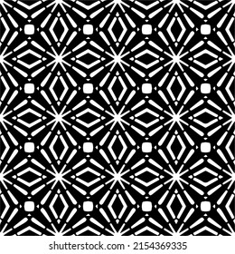 seamless pattern.Simple stylish abstract geometric background. Monochrome image. Black and white color. Design for decor, prints, textile or wrapping.Design element for prints. 