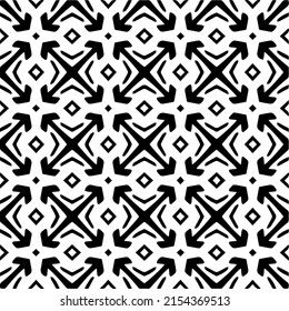 seamless pattern.Simple stylish abstract geometric background. Monochrome image. Black and white color. Design for decor, prints, textile or wrapping.Design element for prints. 