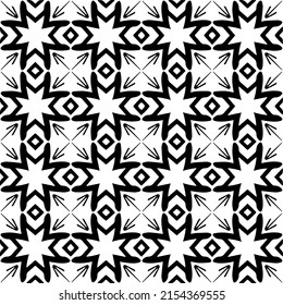seamless pattern.Simple stylish abstract geometric background. Monochrome image. Black and white color. Design for decor, prints, textile or wrapping.Design element for prints. 