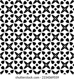 seamless pattern.Simple stylish abstract geometric background. Monochrome image. Black and white color. Design for decor, prints, textile or wrapping.Design element for prints. 