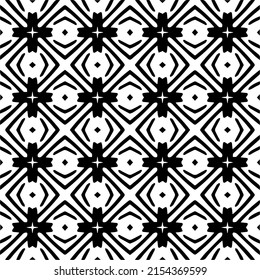 seamless pattern.Simple stylish abstract geometric background. Monochrome image. Black and white color. Design for decor, prints, textile or wrapping.Design element for prints. 