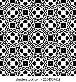 seamless pattern.Simple stylish abstract geometric background. Monochrome image. Black and white color. Design for decor, prints, textile or wrapping.Design element for prints. 