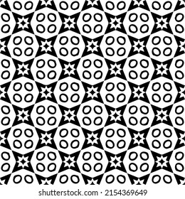 seamless pattern.Simple stylish abstract geometric background. Monochrome image. Black and white color. Design for decor, prints, textile or wrapping.Design element for prints. 