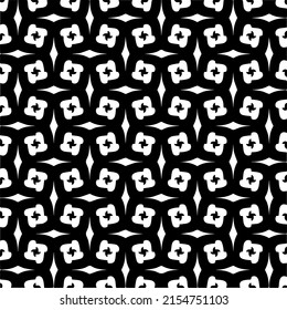 seamless pattern.Simple stylish abstract geometric background. Monochrome image. Black and white color. Design for decor, prints, textile or wrapping.Design element for prints. 
