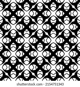seamless pattern.Simple stylish abstract geometric background. Monochrome image. Black and white color. Design for decor, prints, textile or wrapping.Design element for prints. 