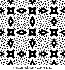 seamless pattern.Simple stylish abstract geometric background. Monochrome image. Black and white color. Design for decor, prints, textile or wrapping.Design element for prints. 
