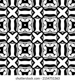 seamless pattern.Simple stylish abstract geometric background. Monochrome image. Black and white color. Design for decor, prints, textile or wrapping.Design element for prints. 