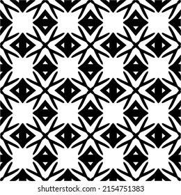 seamless pattern.Simple stylish abstract geometric background. Monochrome image. Black and white color. Design for decor, prints, textile or wrapping.Design element for prints. 