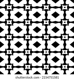 seamless pattern.Simple stylish abstract geometric background. Monochrome image. Black and white color. Design for decor, prints, textile or wrapping.Design element for prints. 