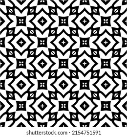 seamless pattern.Simple stylish abstract geometric background. Monochrome image. Black and white color. Design for decor, prints, textile or wrapping.Design element for prints. 